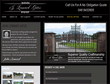 Tablet Screenshot of jleonardgates.com